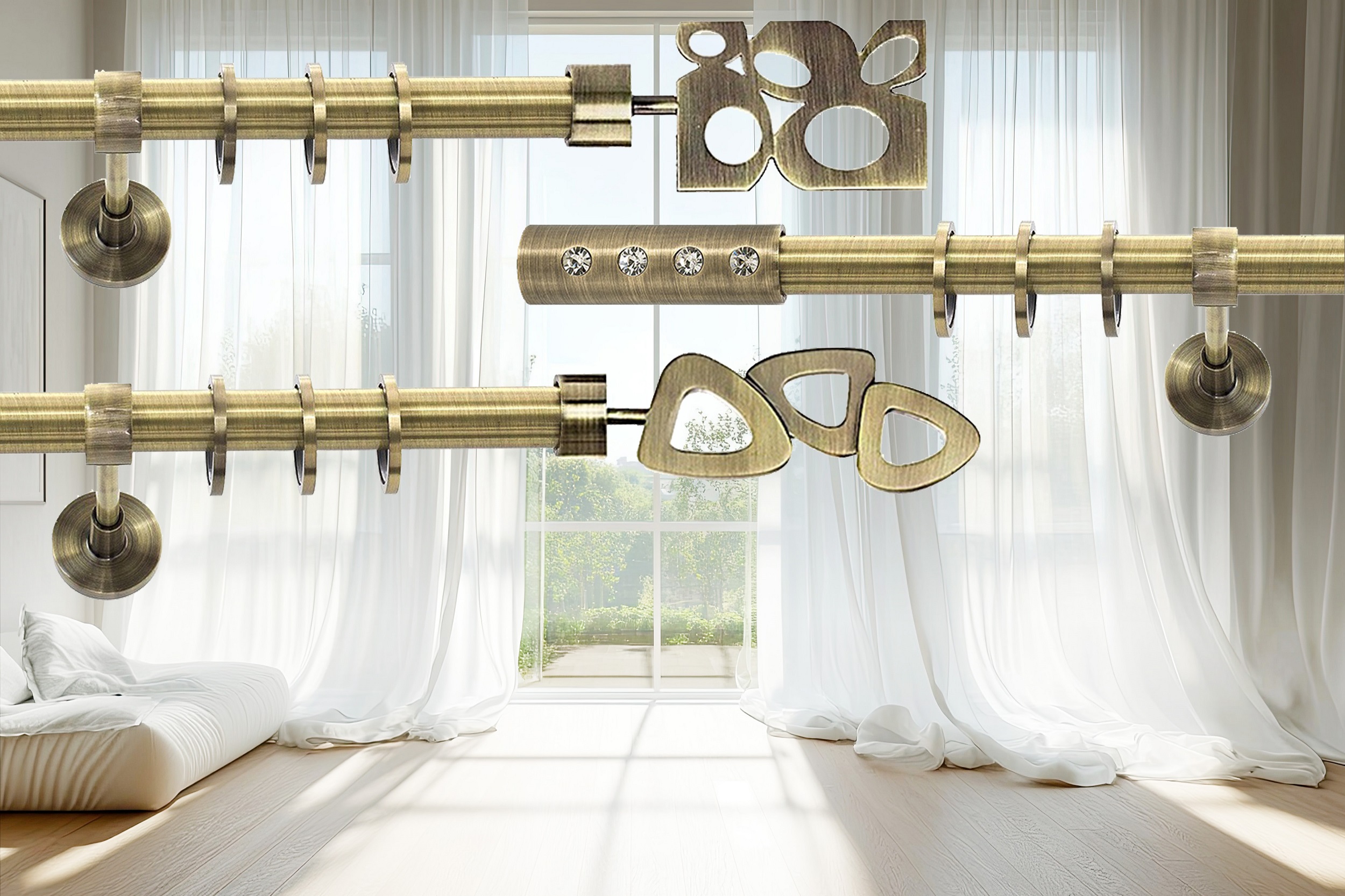  Modern Curtain Rods  for Beautiful elegant Curtains, perfect for modern interion.